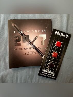 Urban Decay 24/7 Glide-On Eye Pencil in Zero - Black duo lip